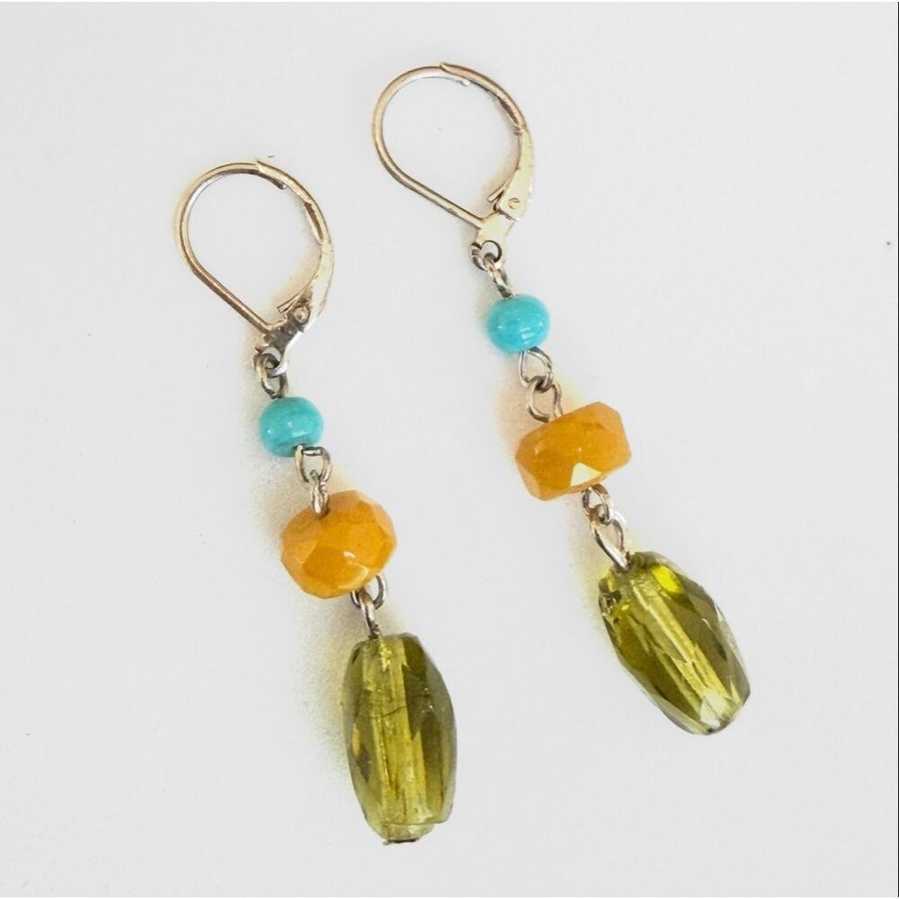 Boho Beaded Dangle Earrings